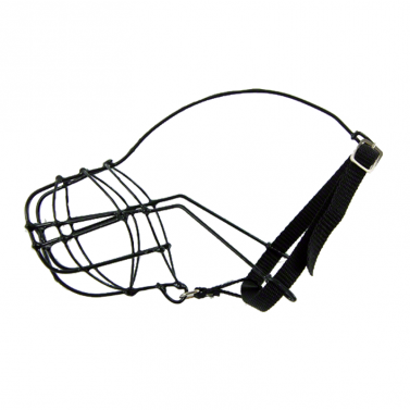 Plastic coated wire muzzle...